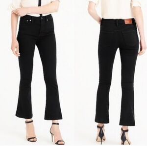 J. Crew Billie Demi Boot Crop Jeans  Black 25